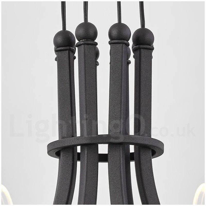 6 Light Nordic Post Modern Design Chandelier with Acrylic Shades