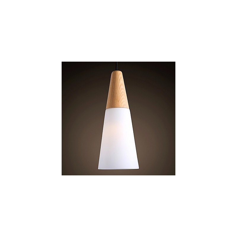 Chandelier Mini Style Modern Contemporary Wood Bamboo