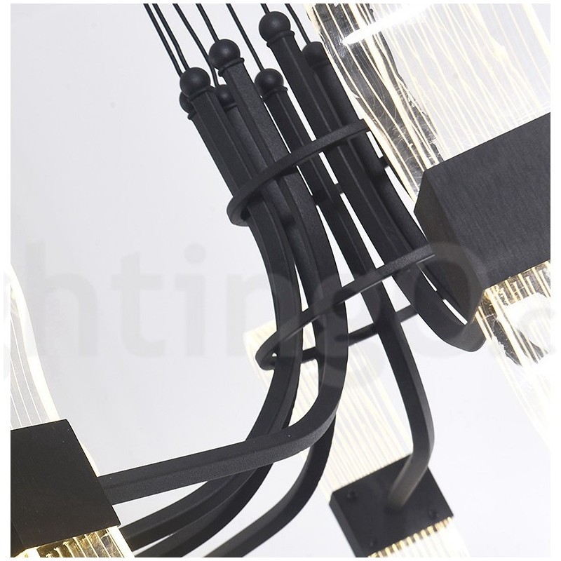 8 Light Nordic Post Modern 2021 Design Chandelier with Acrylic Shades