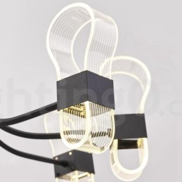 8 Light Nordic Post Modern 2021 Design Chandelier with Acrylic Shades