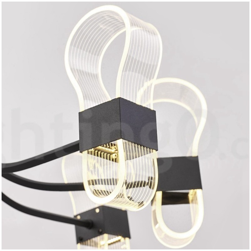 8 Light Nordic Post Modern 2021 Design Chandelier with Acrylic Shades
