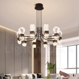 10 Light Nordic Post Modern 2021 Design Chandelier with Acrylic Shades