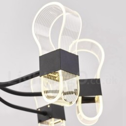 10 Light Nordic Post Modern 2021 Design Chandelier with Acrylic Shades