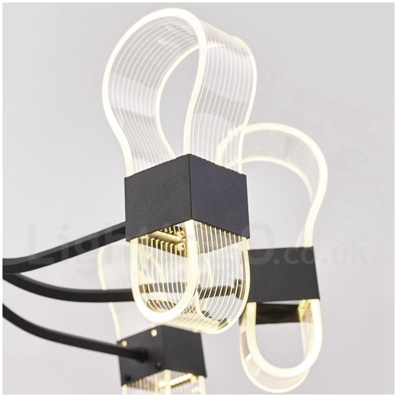 10 Light Nordic Post Modern 2021 Design Chandelier with Acrylic Shades