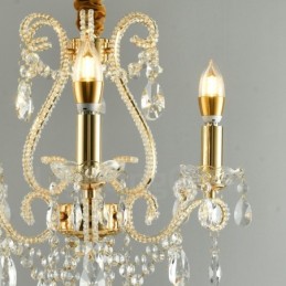 3 Light Gold Silver American Style Crystal Pendant Chandelier Light Store