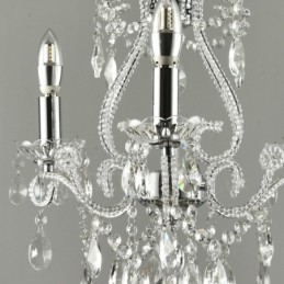 3 Light Gold Silver American Style Crystal Pendant Chandelier Light Store