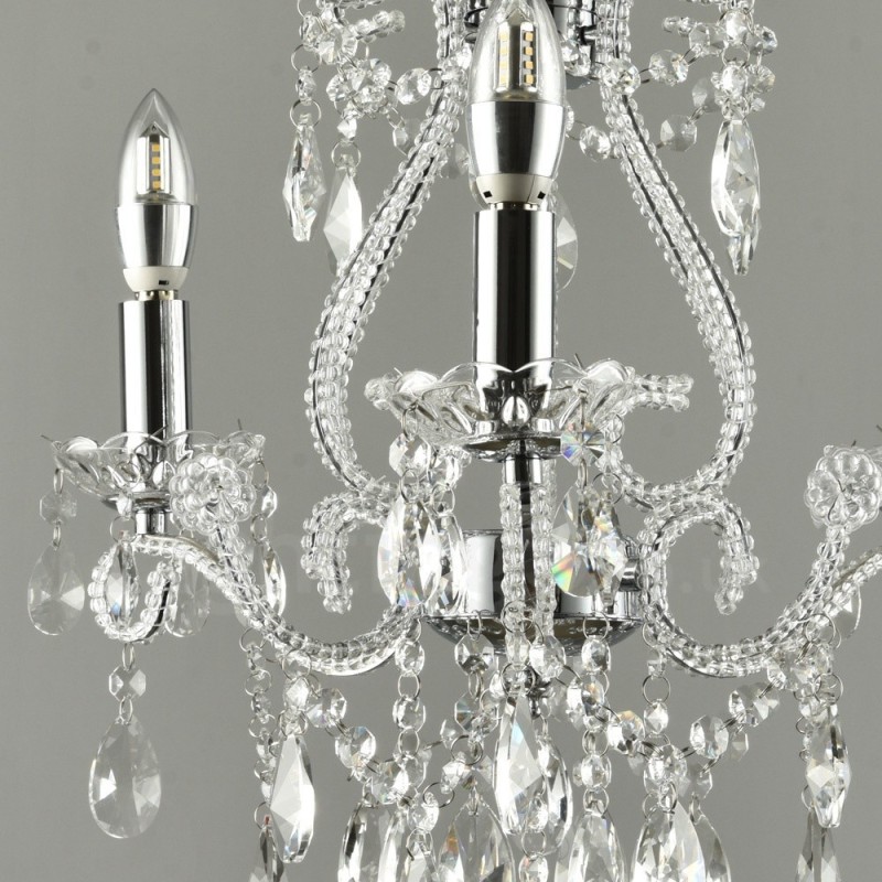 3 Light Gold Silver American Style Crystal Pendant Chandelier Light Store