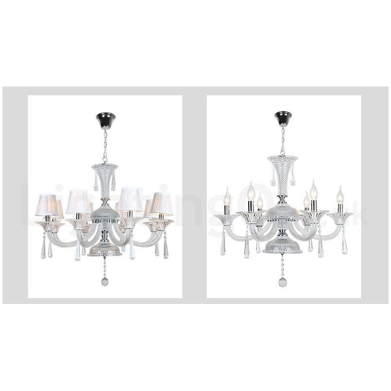 Clear Crystal Candle Chandelier