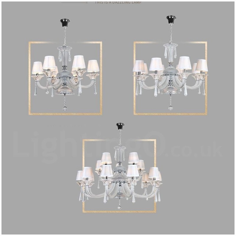 Clear Crystal Candle Chandelier