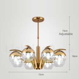 Nordic Fashion Gold Silver Chandelier
