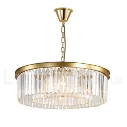 Postmodern Luxury Round K9 Crystal Pendant Chandelier Lights Exhibition Hall