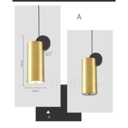 4 Styles Gold Black Postmodern Pendant Light