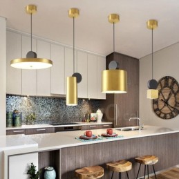 4 Styles Gold Black Postmodern Pendant Light