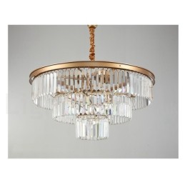 Postmodern Luxury Round K9 Crystal Pendant Chandelier Lights Exhibition Hall