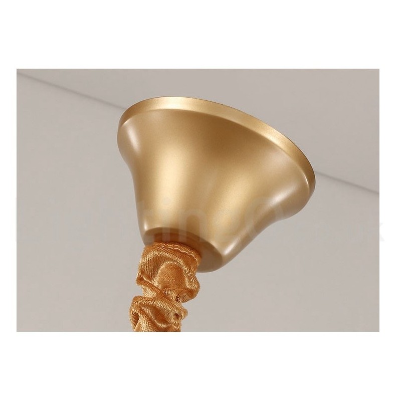 Postmodern Luxury Round K9 Crystal Pendant Chandelier Lights Exhibition Hall