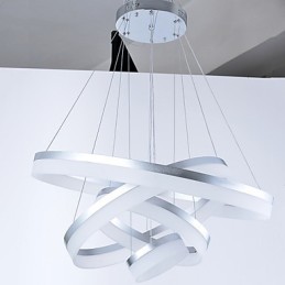 Acrylic Chandelier Ring Pendant Light Lighting Fixtures with