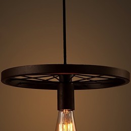 Industrial 1 light Vintage In Iron Shade Pendant Light