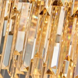 This Year Luxury Postmodern Gold Round K9 Crystal Pendant Chandelier Exhibition Hall