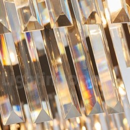 Luxury Modern Gold Plus Black Round K9 Crystal Pendant Chandelier Exhibition Hall