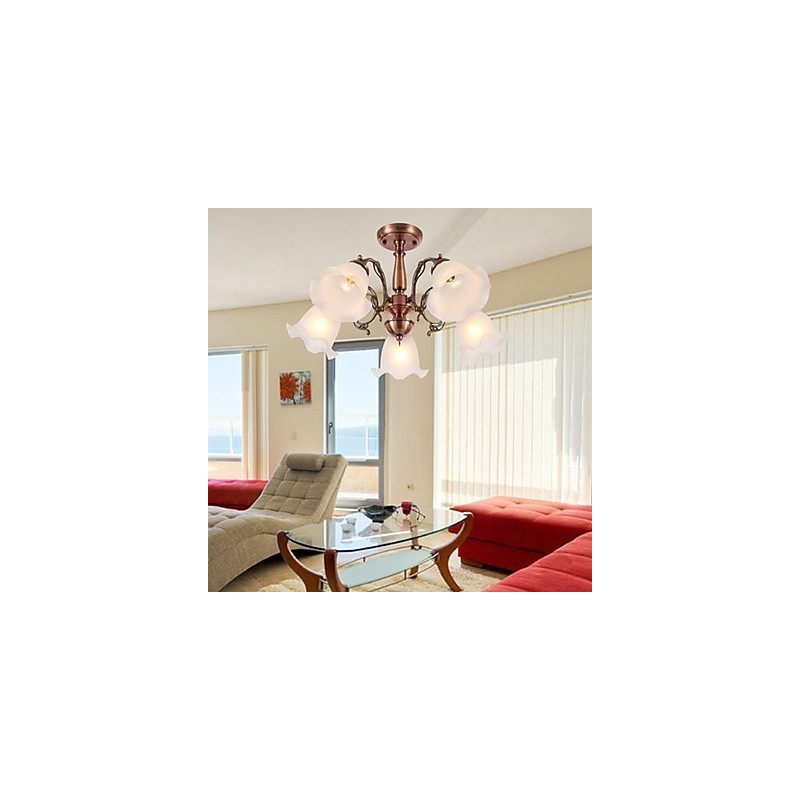 Modern Contemporary Traditional Classic Retro Electroplated Metal Flush Mount