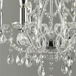 6 Light Gold Silver American Style Crystal Pendant Chandelier Light Store