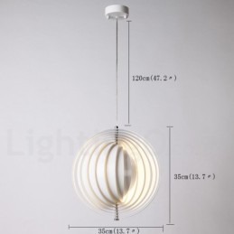 Globe White Rotate Postmodern DIY Pendant Light