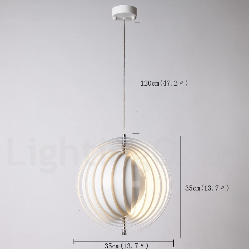 Globe White Rotate Postmodern DIY Pendant Light