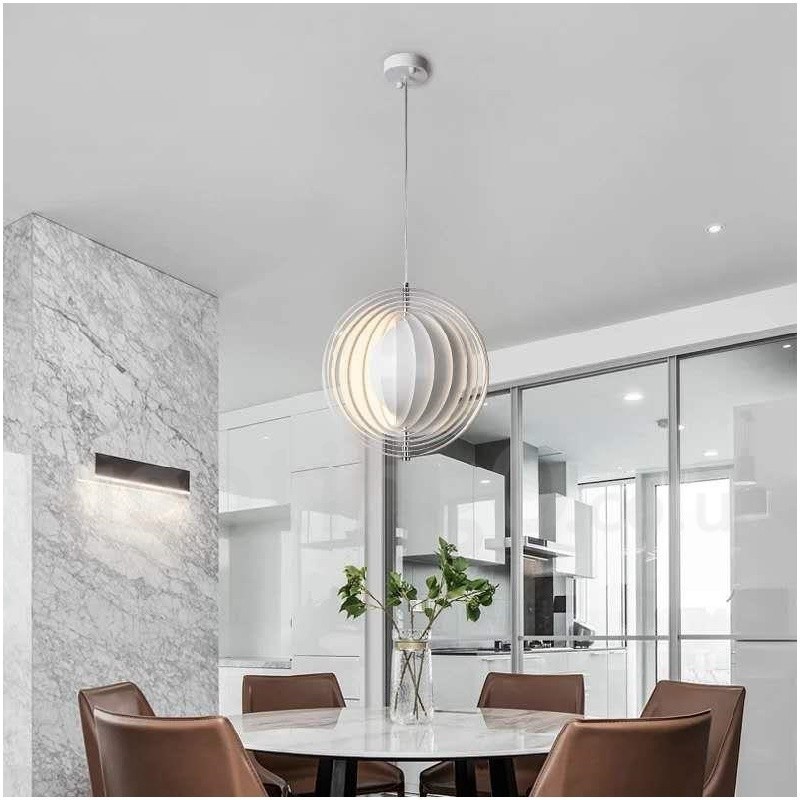 Globe White Rotate Postmodern DIY Pendant Light