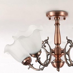 Modern Contemporary Traditional Classic Retro Electroplated Metal Flush Mount