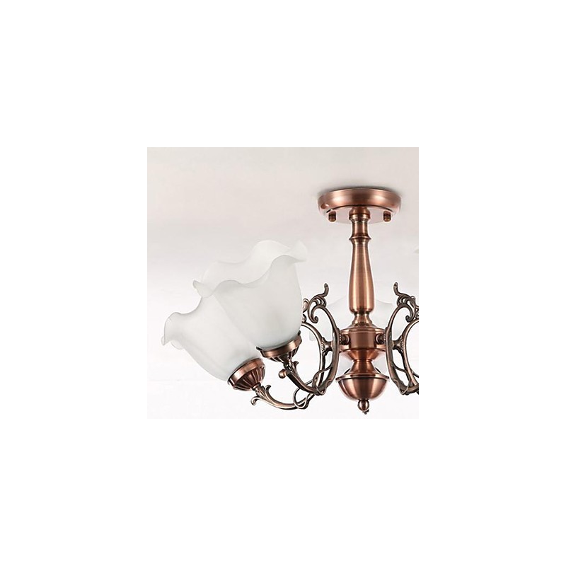 Modern Contemporary Traditional Classic Retro Electroplated Metal Flush Mount