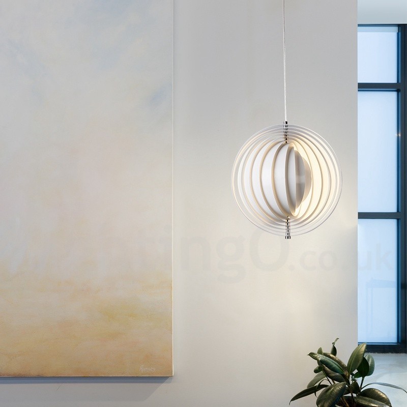 Globe White Rotate Postmodern DIY Pendant Light