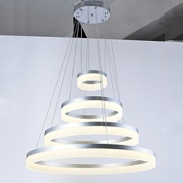 Acrylic Chandelier Ring Pendant Light Lighting Fixtures with
