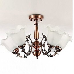 Modern Contemporary Traditional Classic Retro Electroplated Metal Flush Mount