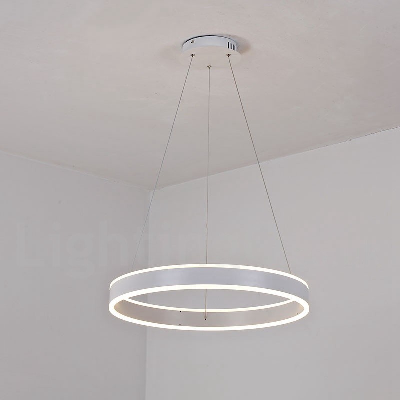 1 Ring Two Strips Art Deco Pendant Light 60cm Suspended Light