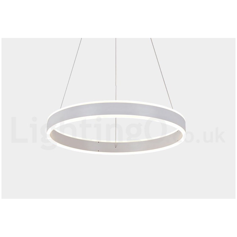 1 Ring Two Strips Art Deco Pendant Light 60cm Suspended Light