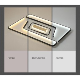 Rectangle Modern Contemporary Flush Mount Light