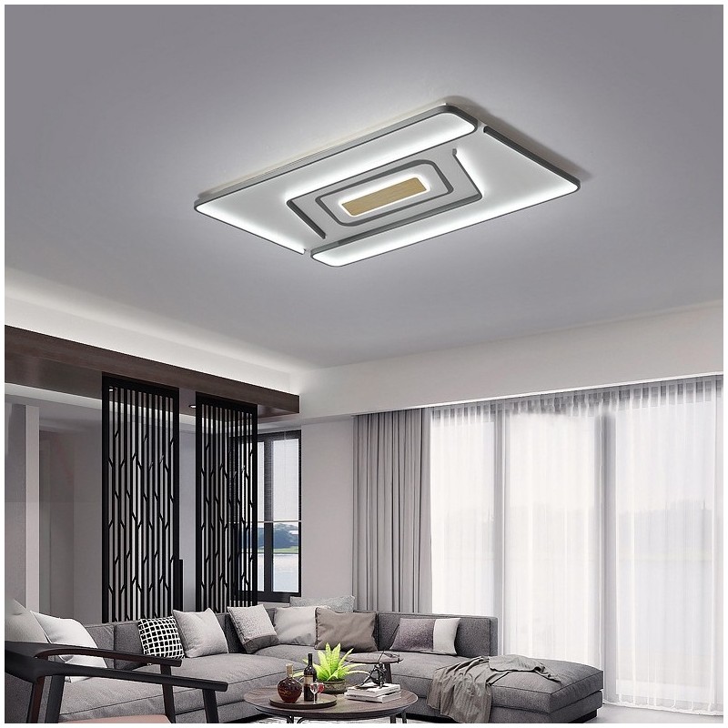 Rectangle Modern Contemporary Flush Mount Light