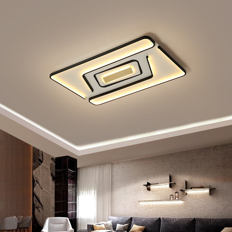 Rectangle Modern Contemporary Flush Mount Light