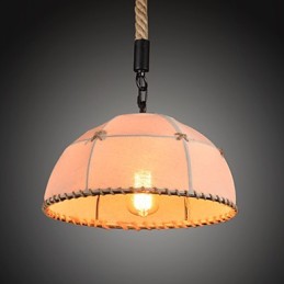 Retro handmake hemp rope countyard chandelier lamp in the industrial countryside style