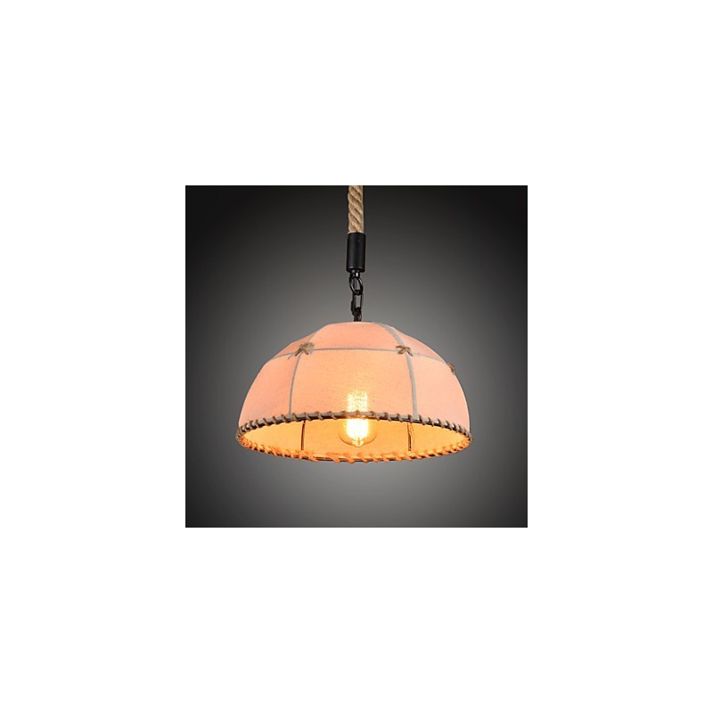 Retro handmake hemp rope countyard chandelier lamp in the industrial countryside style