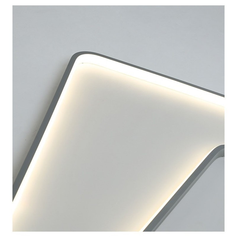Square Modern Contemporary Flush Mount Light