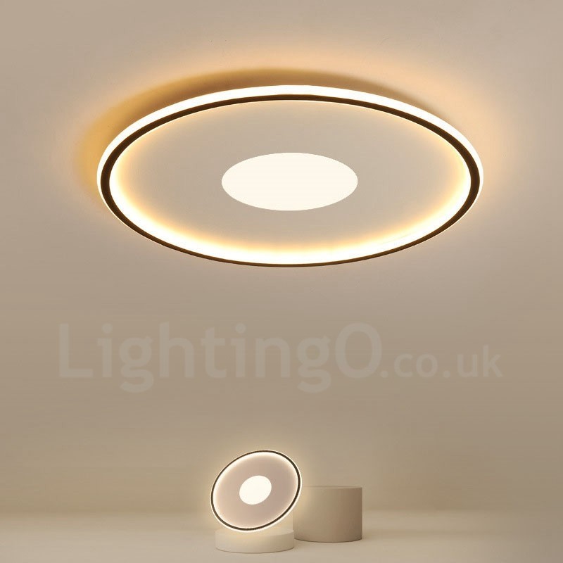 Ultra Thin Dimmable Modern Contemporary Nordic Style Flush Mount Ceiling Lights with Remote Control Also Can Be Used As Wall Light