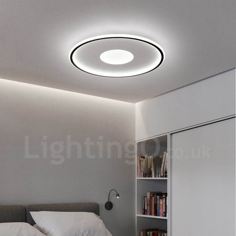Ultra Thin Dimmable Modern Contemporary Nordic Style Flush Mount Ceiling Lights with Remote Control Also Can Be Used As Wall Light