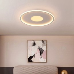 Ultra Thin Dimmable Modern Contemporary Nordic Style Flush Mount Ceiling Lights with Remote Control Also Can Be Used As Wall Light