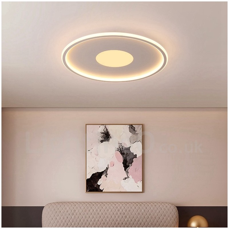 Ultra Thin Dimmable Modern Contemporary Nordic Style Flush Mount Ceiling Lights with Remote Control Also Can Be Used As Wall Light