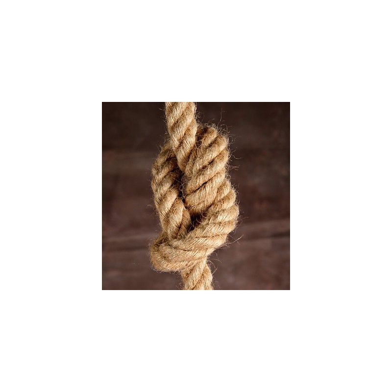 Retro handmake hemp rope countyard chandelier lamp in the industrial countryside style