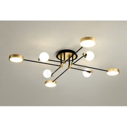 Gold Black Ceiling Modern Metal Chandelier