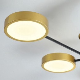 Gold Black Ceiling Modern Metal Chandelier