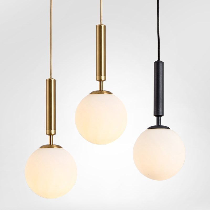 Modern Contemporary Pendant Light with Glass Shade