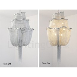 Tassels Chandelier Designer Pendant Light Silver Gold Colour